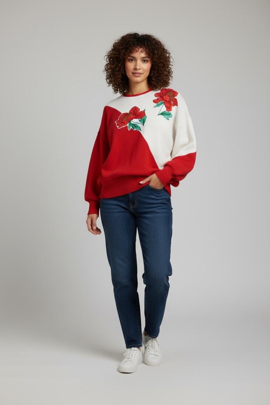 Anthony Sicari Women Holiday Christmas  Sweater Sz. 14 Ugly Christmas Sweater